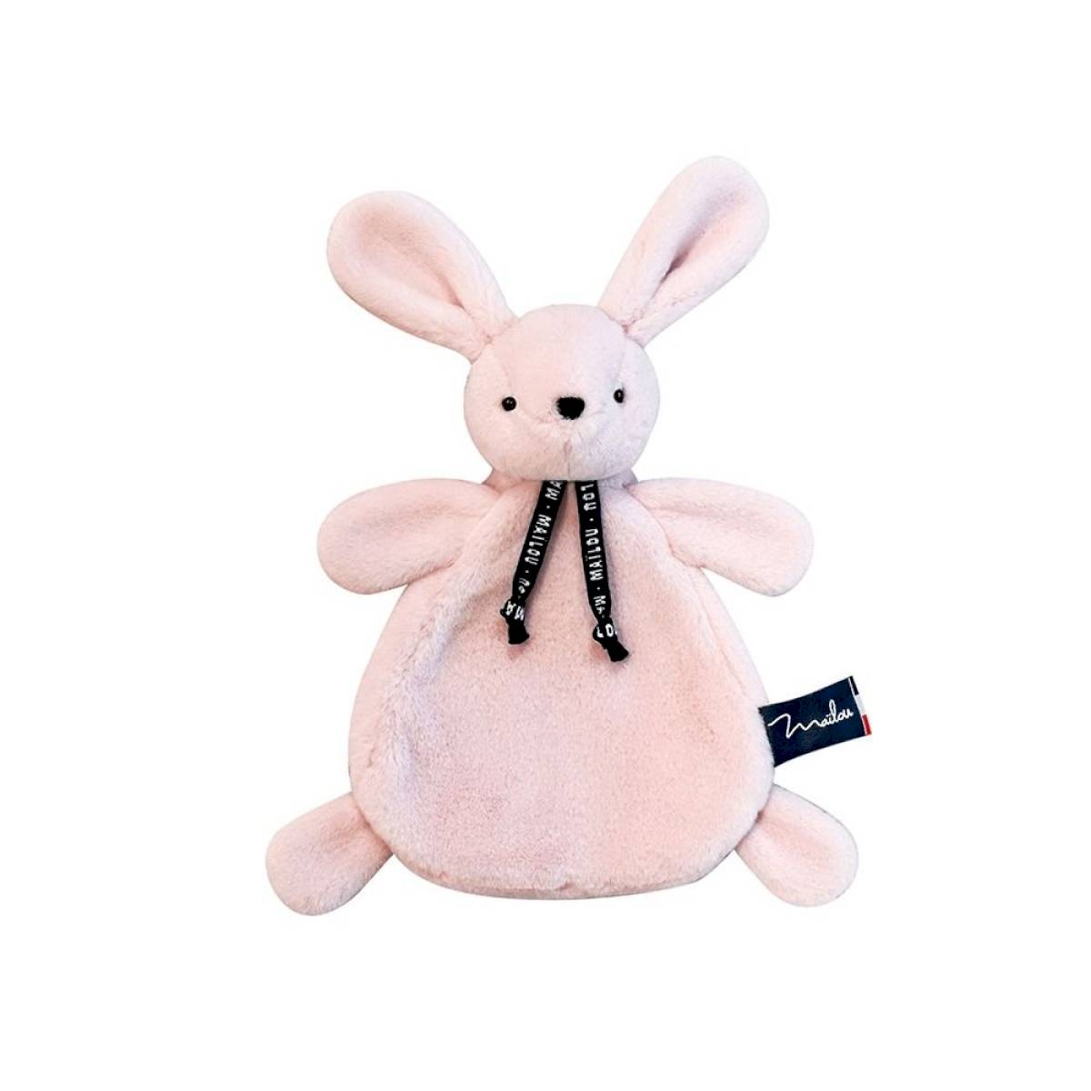 Doudou Lapin Dorlotin rose poudré- Maïlou