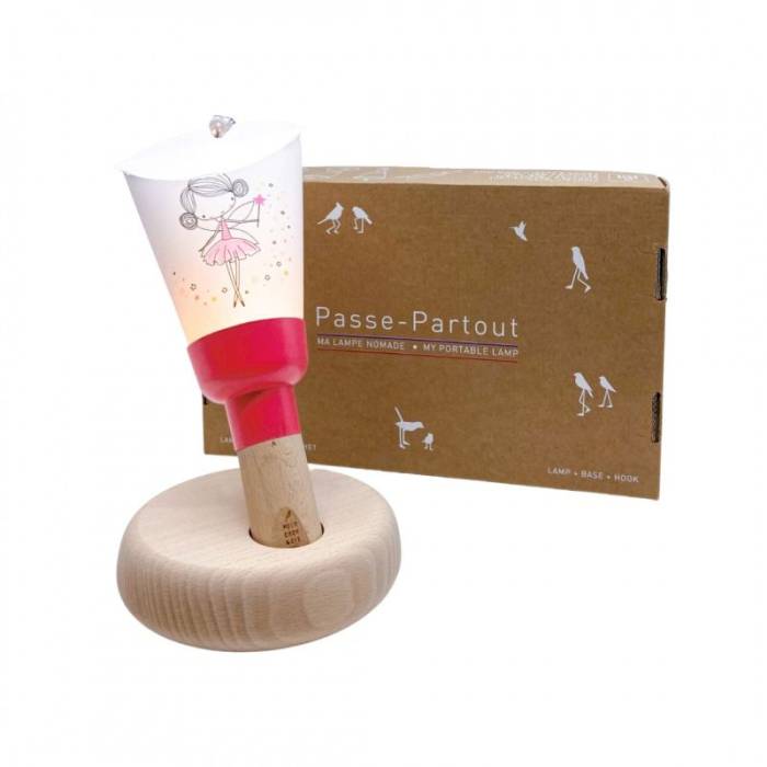 Coffret Lampe nomade 5 en 1 Petite Fée étoilée rose
