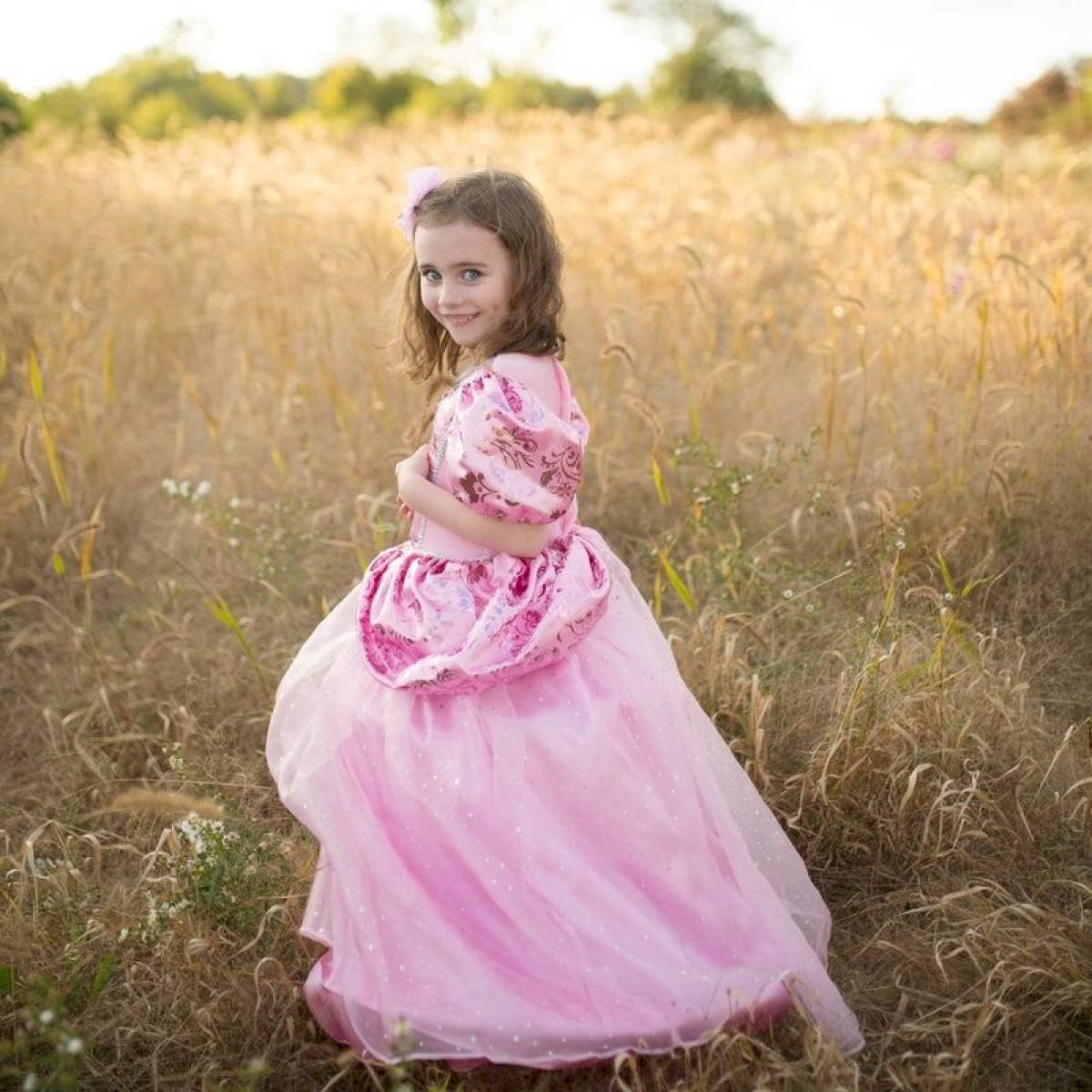 Déguisement de princesse royale Pretty in Pink 7-8 ans