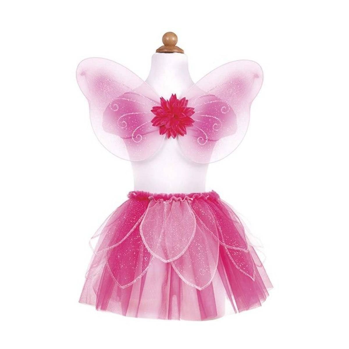 Déguisement de fée Papillon rose 4-7 ans