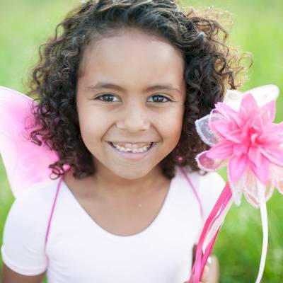 Déguisement de fée Papillon rose 4-7 ans