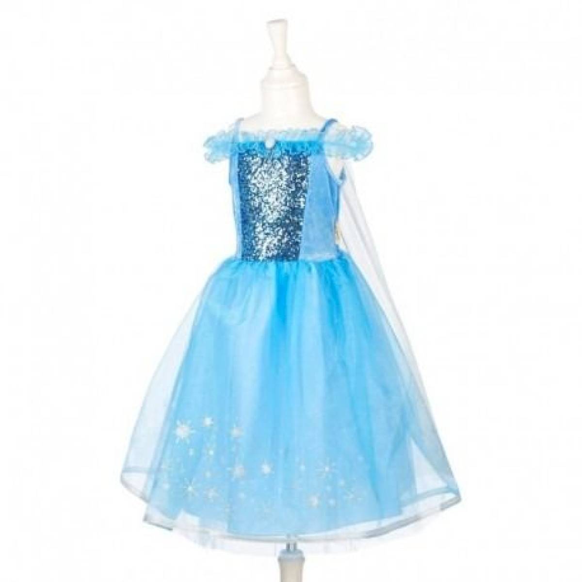 LUCIDA - Déguisement Princesse des Glaces Bleues pour Fille - L 128/140 (10-12  ans) 