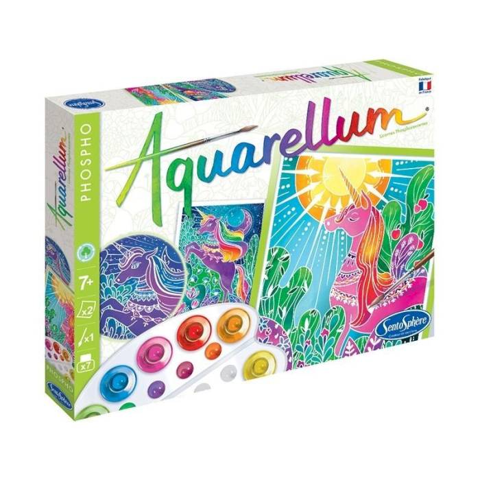 Peinture Aquarellum Phospho Licornes