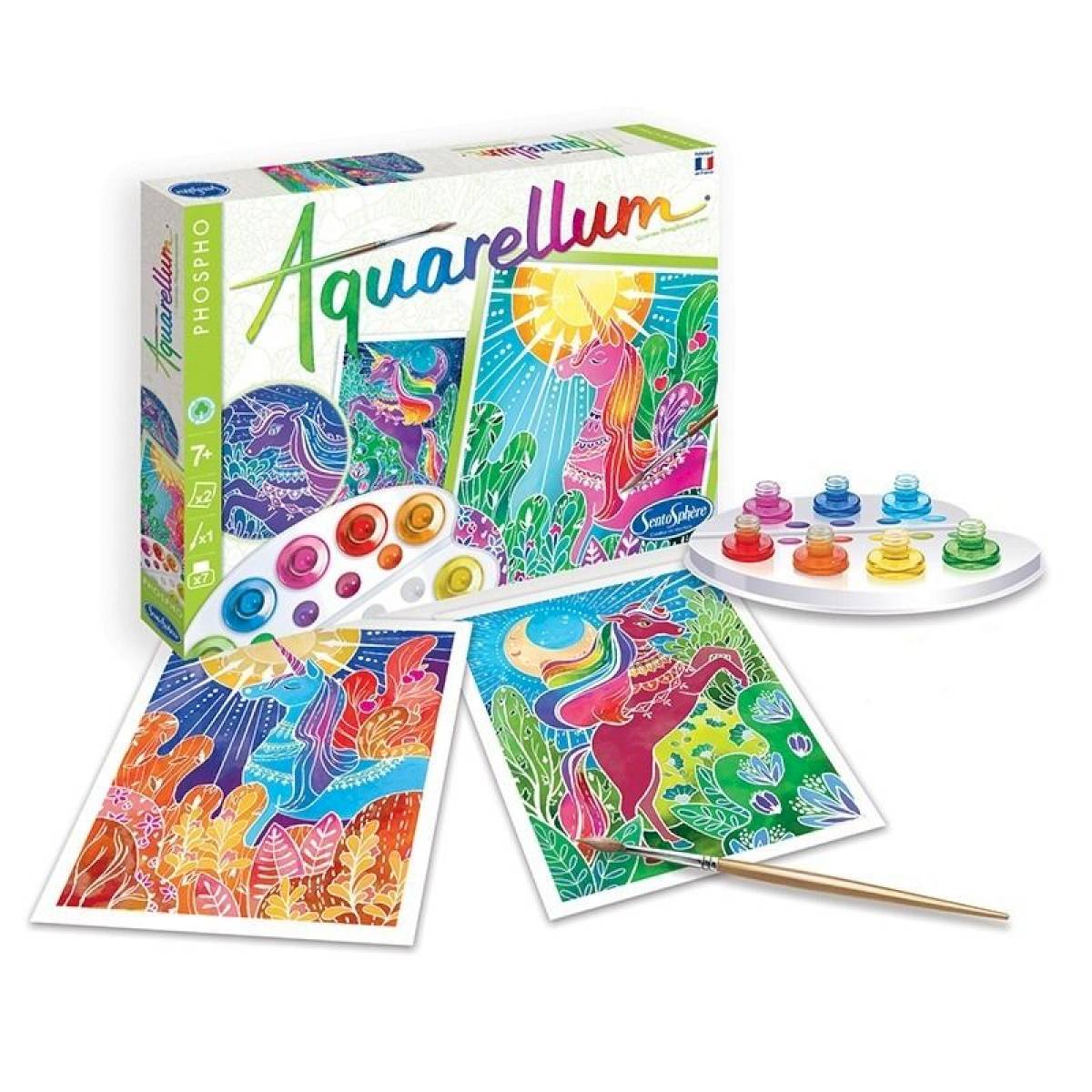Peinture Aquarellum Phospho Licornes