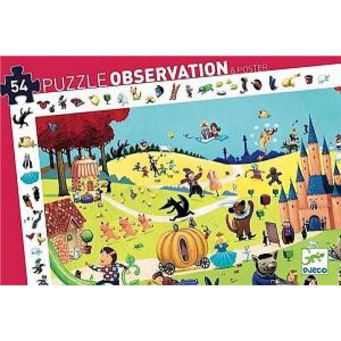Puzzle d'observation Contes de 54 pièces