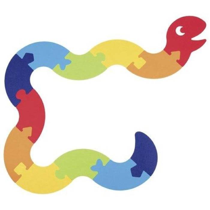 Puzzle en feutrine - Serpent