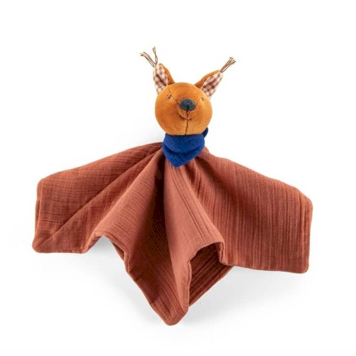 Doudou lange écureuil Pomme des Bois