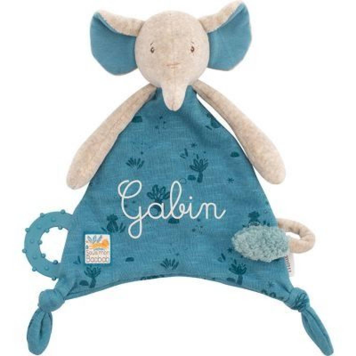 Doudou personnalisé Eléphant Sous mon Baobab - Moulin Roty - Rêve de Lutin