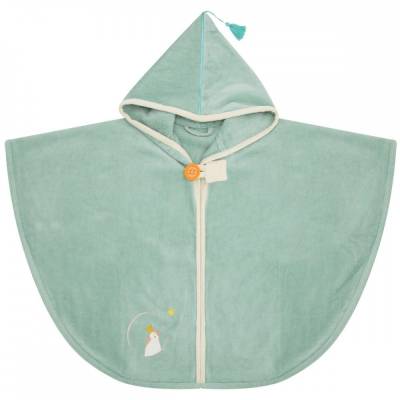 Cape de bain Pingouin vert personnalisée
