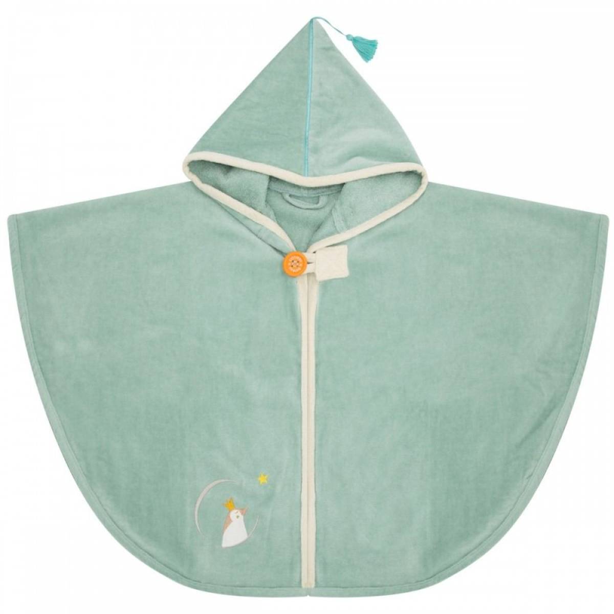 Cape de bain Pingouin vert personnalisée