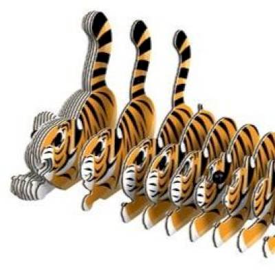 Maquette 3D : Tigre