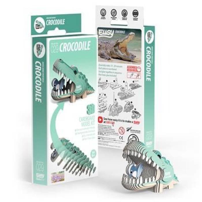 Maquette en carton 3D : Crocodile
