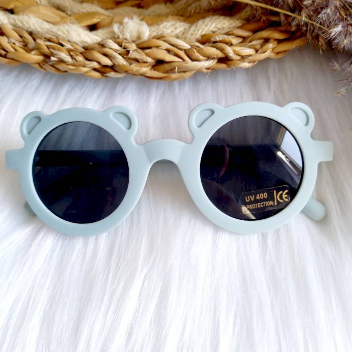 Lunettes de soleil enfant ourson bleu