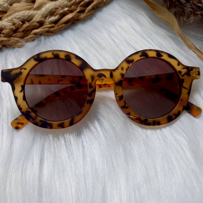 Lunettes de soleil enfant rétro léopard