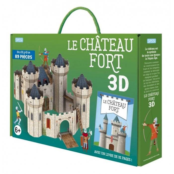 Livre et maquette Château fort 3D