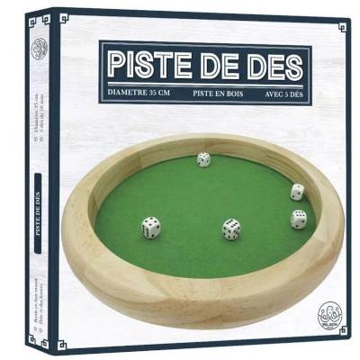 Piste de dés en bois 35cm