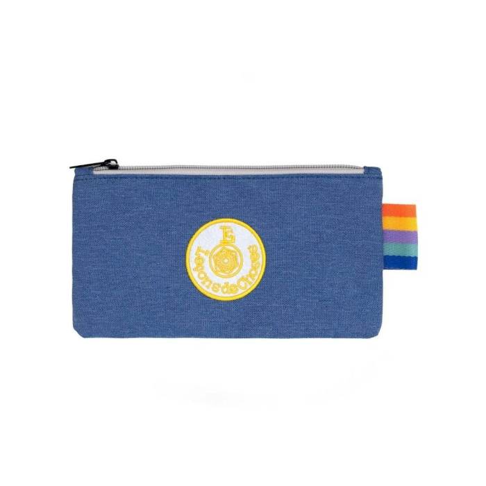 Trousse en jean Arc-en-ciel