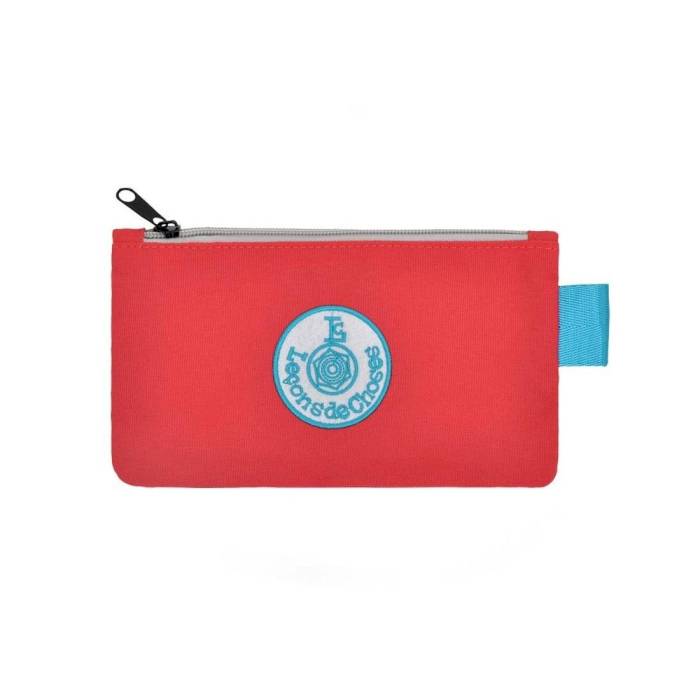 Trousse rouge et bleu