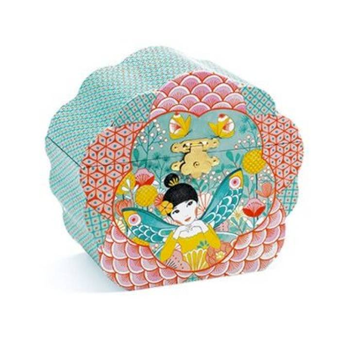 Boîte à bijoux musicale à fleurs