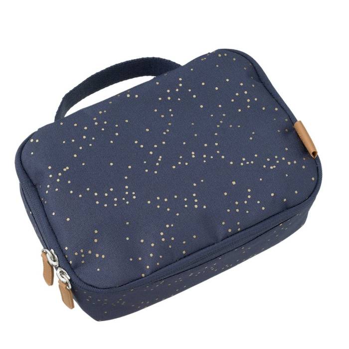 Pochette isotherme Pois indigo - Fresk