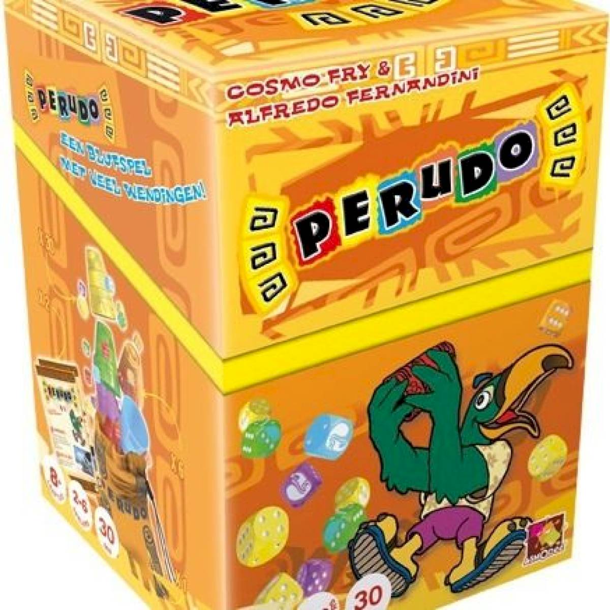 Asmodee Perudo - Jeu De Dés Bluff Dès 8 Ans, Jeu Ambiance Familial 2-6 Joueurs, Sac Voyage Inclus