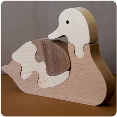 Puzzle en bois Omar le Canard