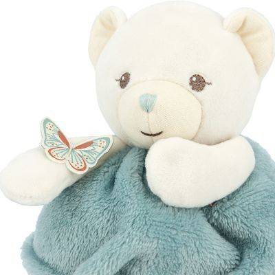 Peluche ours vert plume boule d'amour