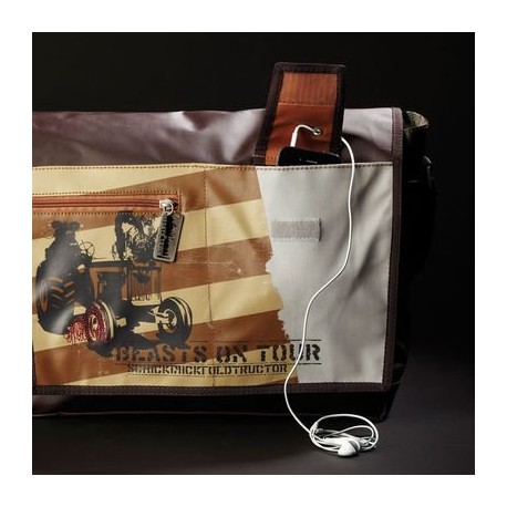 Sac besace Messenger marron