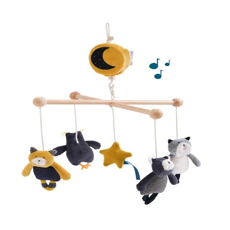 Mobile musical croisillon Les Moustaches
