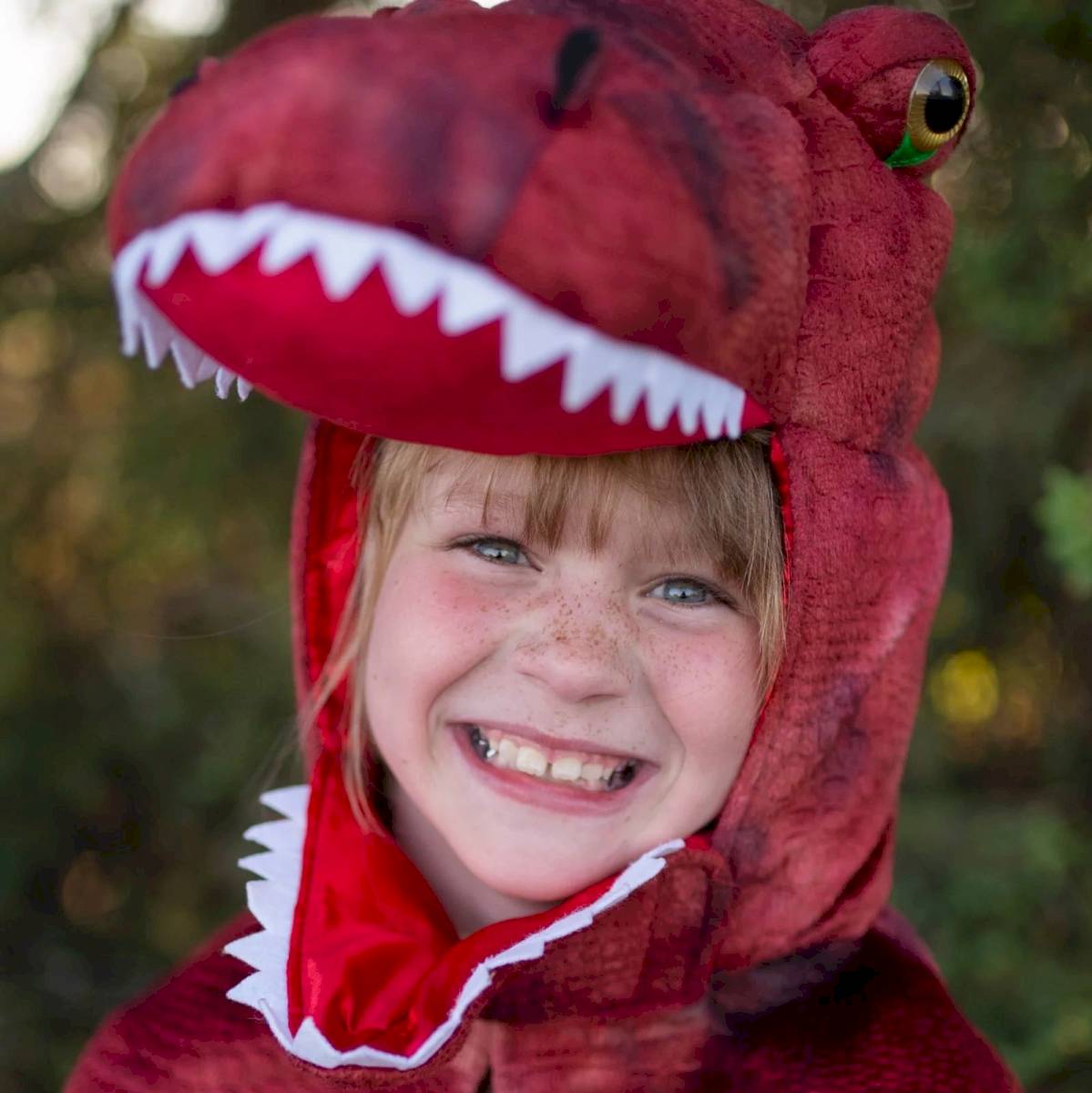 Cape Grandasaurus T-Rex Rouge 4-6 ans