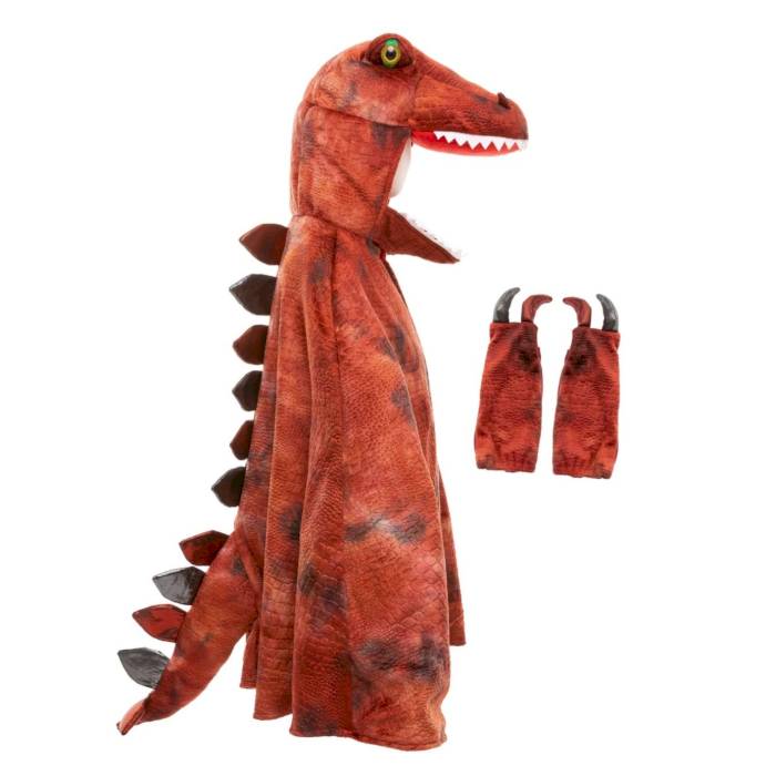 Cape Grandasaurus T-Rex Rouge 4-6 ans