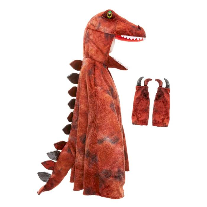 Cape Grandasaurus T-Rex Rouge 7-8 ans