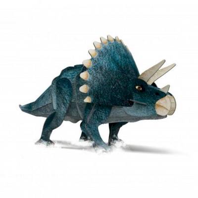 Livre et petite maquette tricératops 3D