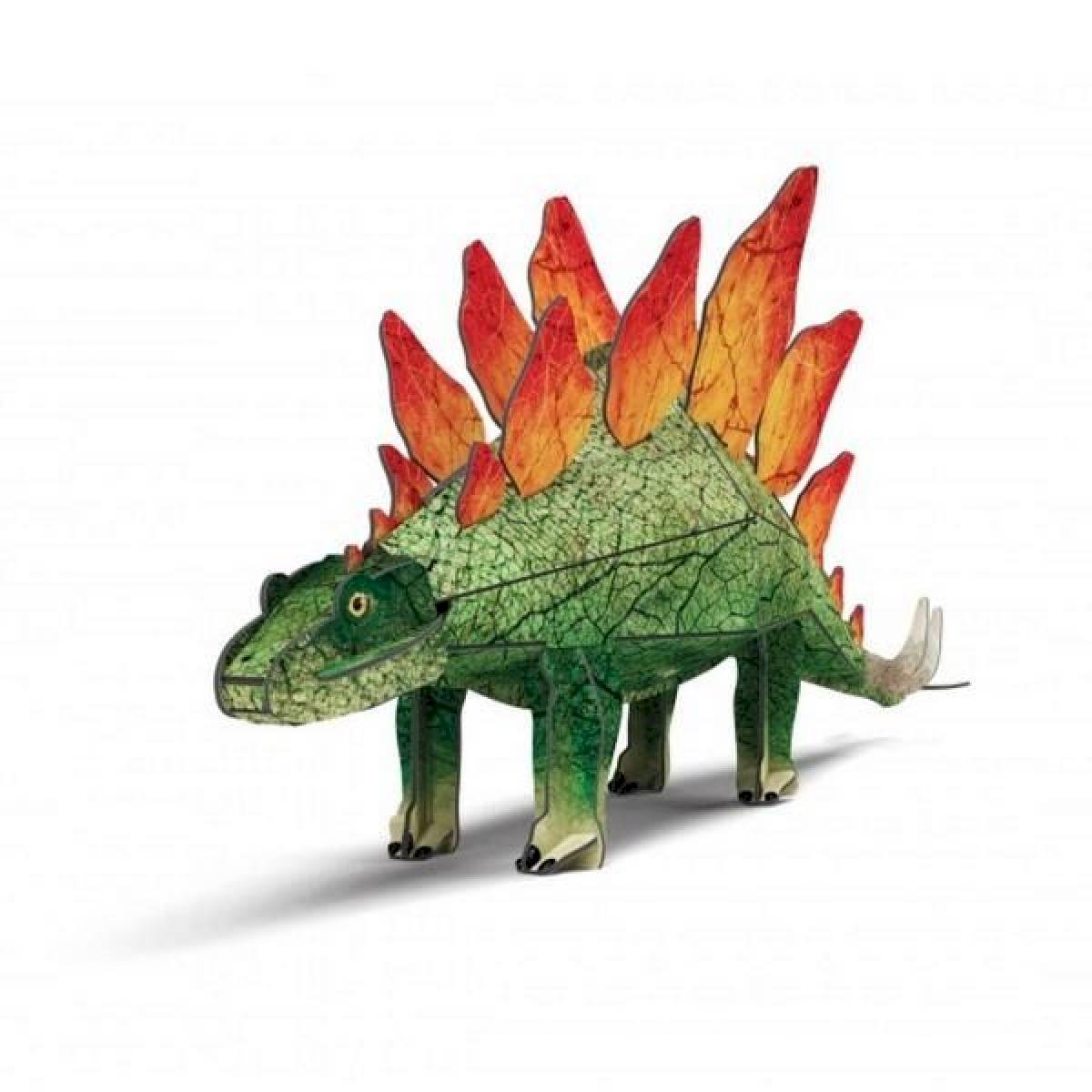 Livre et petite maquette stégosaure 3D