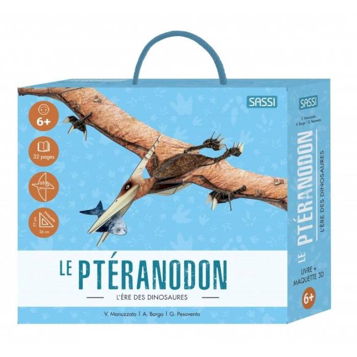 Livre et petite maquette ptéranodon 3D