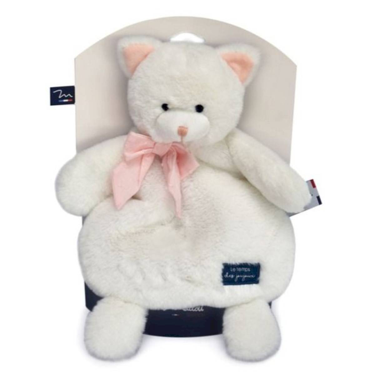 Bouillote peluche chat blanc