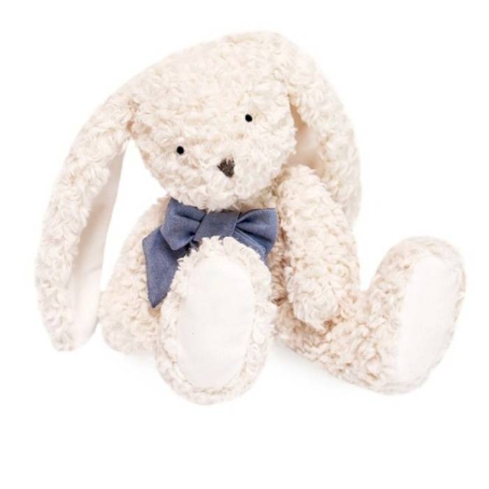 Peluche Lapin Pilou Ecru 28 cm