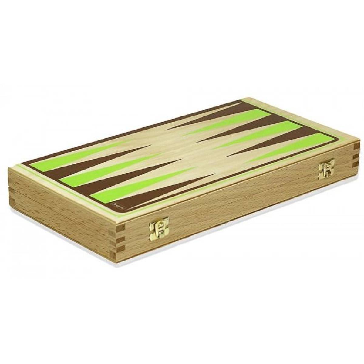 Jeu de Backammon - Coffret pliant en bois