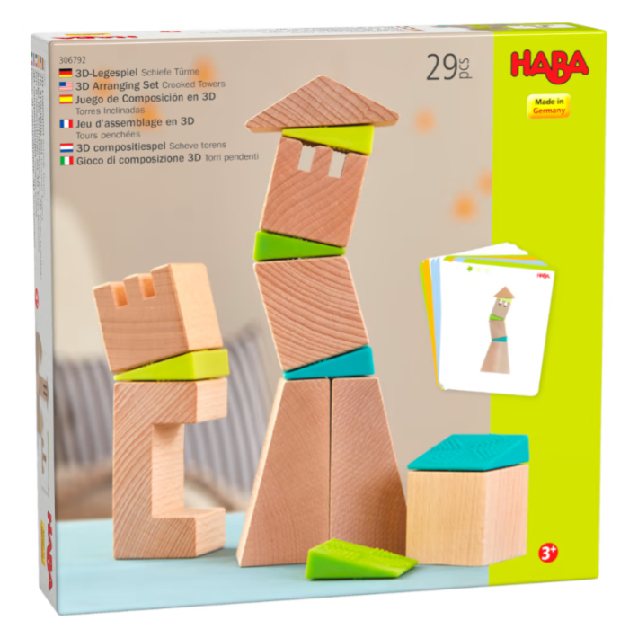 Jeu d’assemblage en 3D Tours penchées