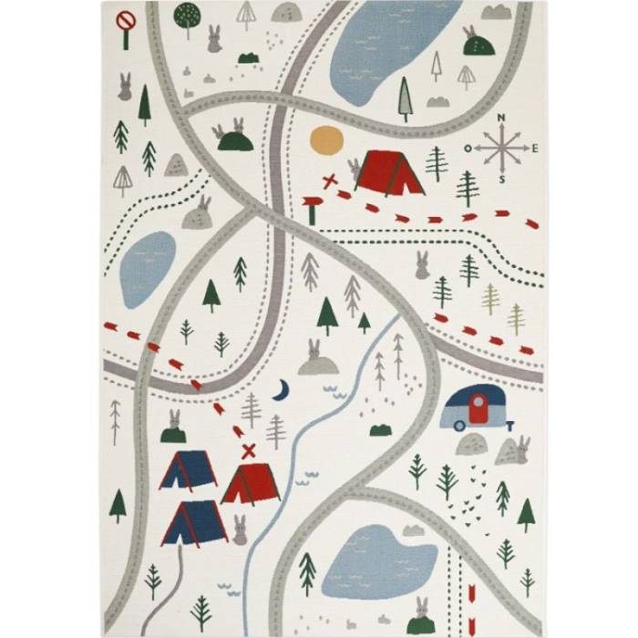Tapis enfant Little Camper (123 x 180cm) - Nattiot