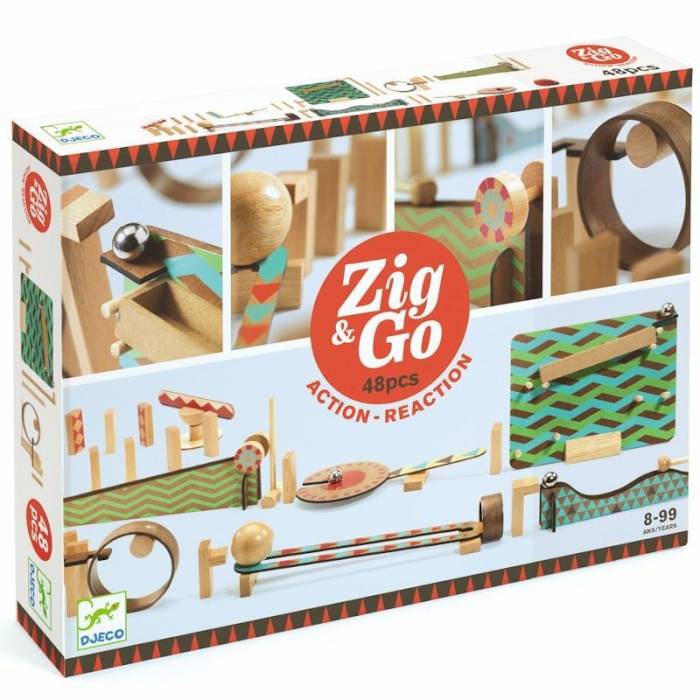 Jeu de construction Zig and Go 48 pièces - Djeco