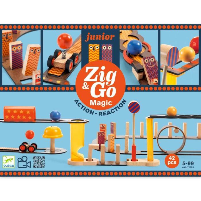 Jeu de construction Zig and Go Magic 42 pièces - Djeco