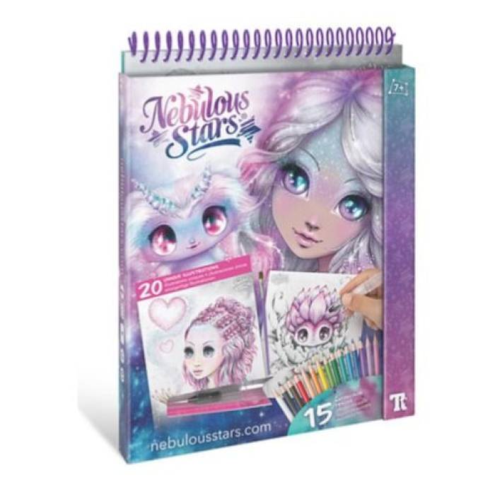 Carnet de dessins aquarelles Nebulous Stars