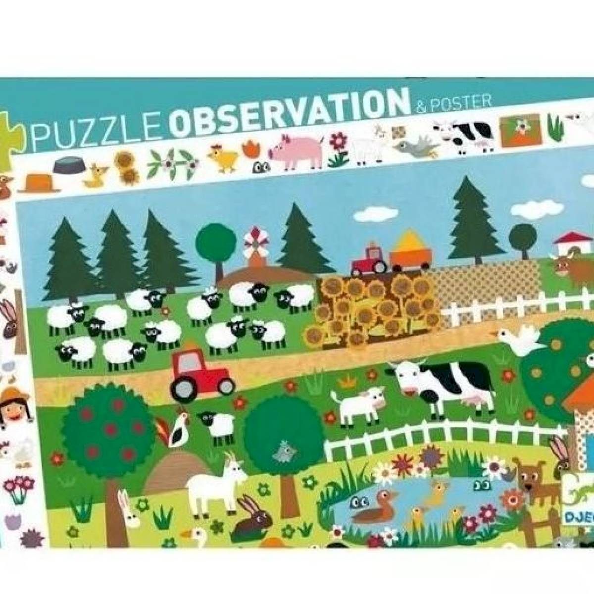 Puzzle d'observation Ferme 35 pièces