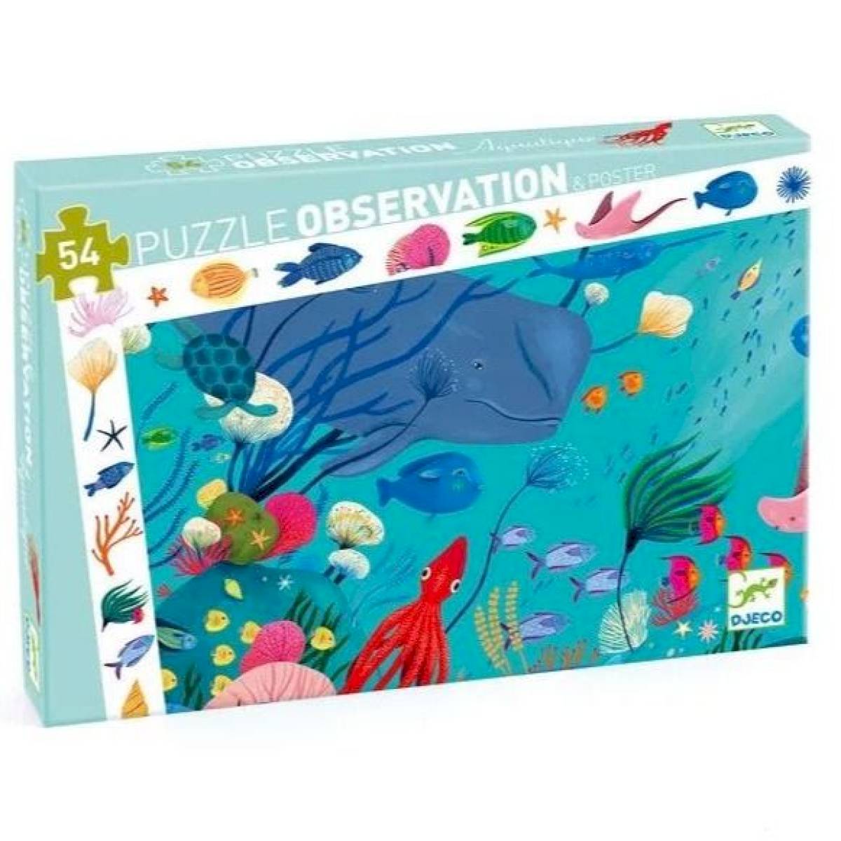 Puzzle d'observation Aquatique 54 pièces