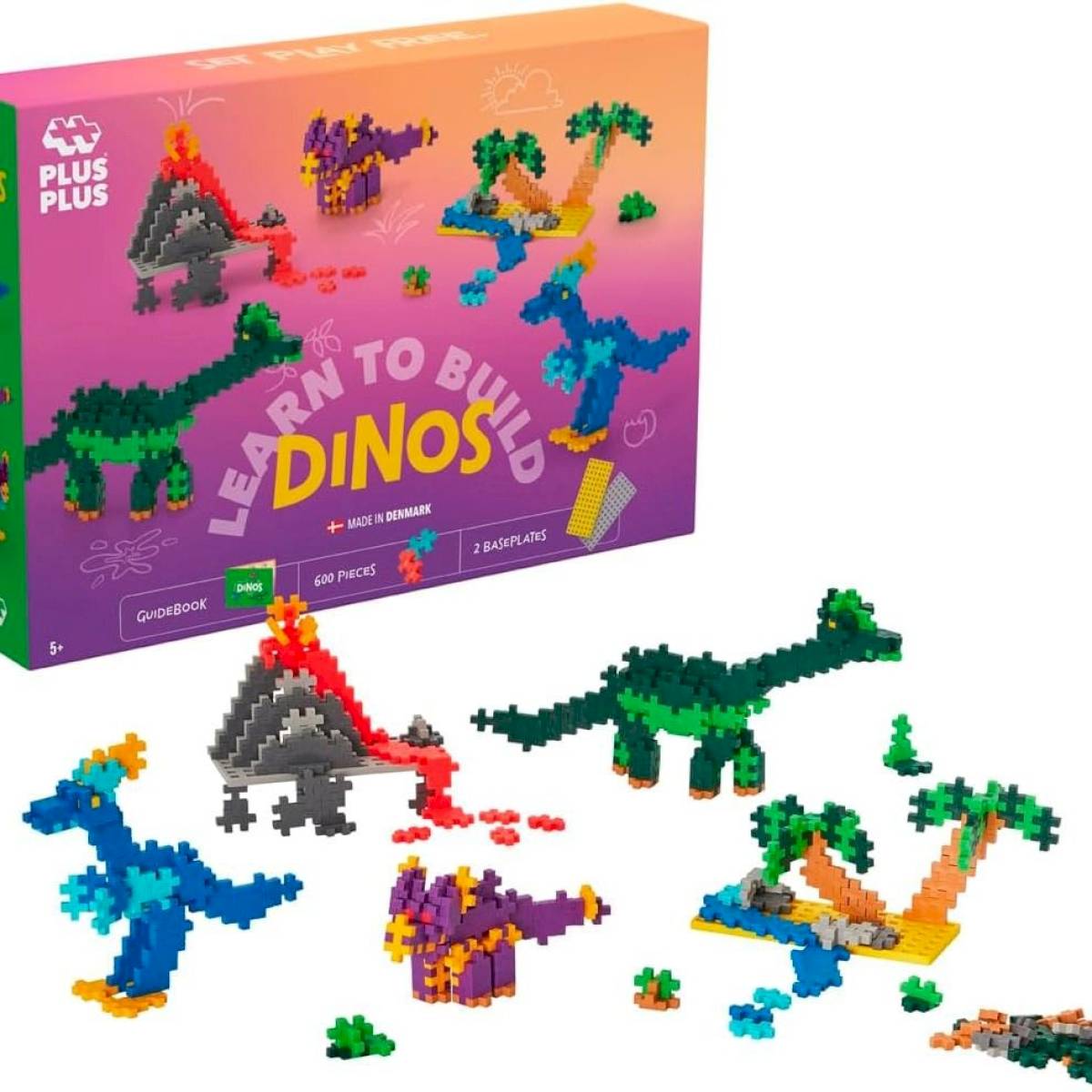 Kit découverte Dinosaures 600 Pcs Plus Plus