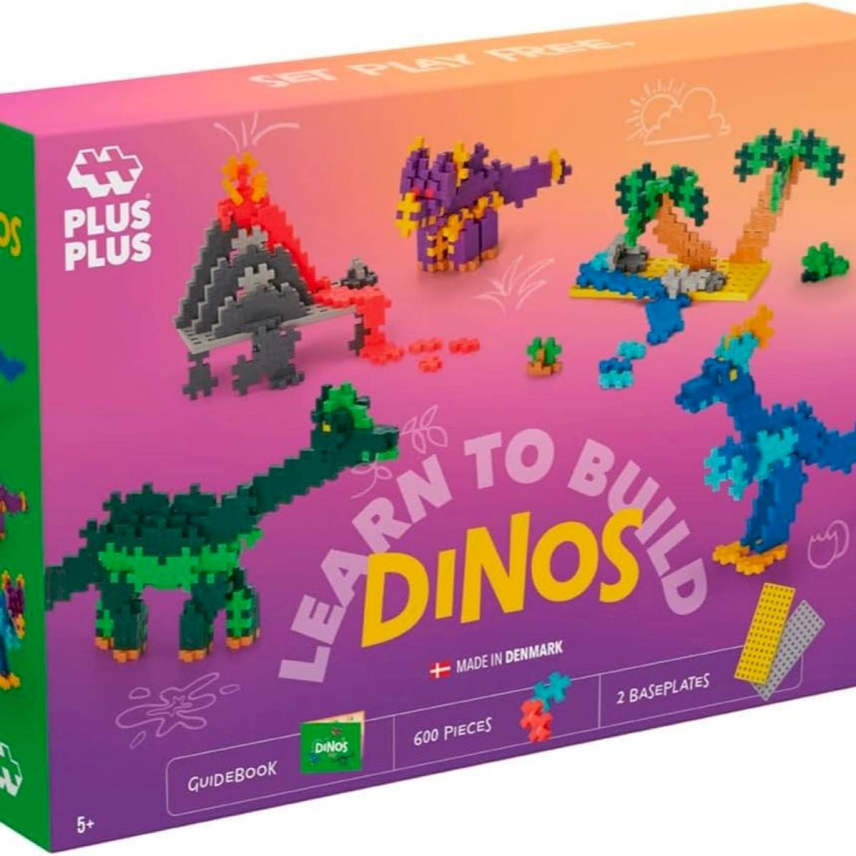 Kit découverte Dinosaures 600 Pcs Plus Plus