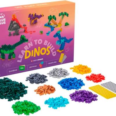 Kit découverte Dinosaures 600 Pcs Plus Plus