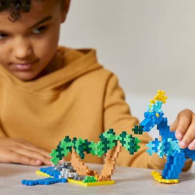 Kit découverte Dinosaures 600 Pcs Plus Plus