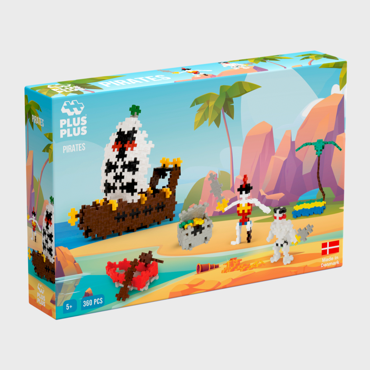 Box Mini Basic Pirates 360 pièces Plus Plus